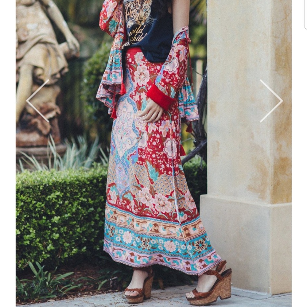 Spell and the Gypsy Lotus Split Maxi Skirt